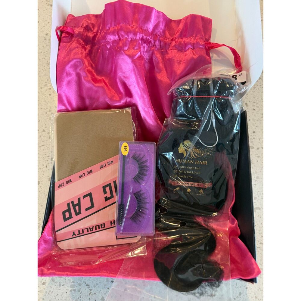 MISSJAY 16in Cambodian Raw Human Hair Body Wave Bundle 17A 100g Natural Black